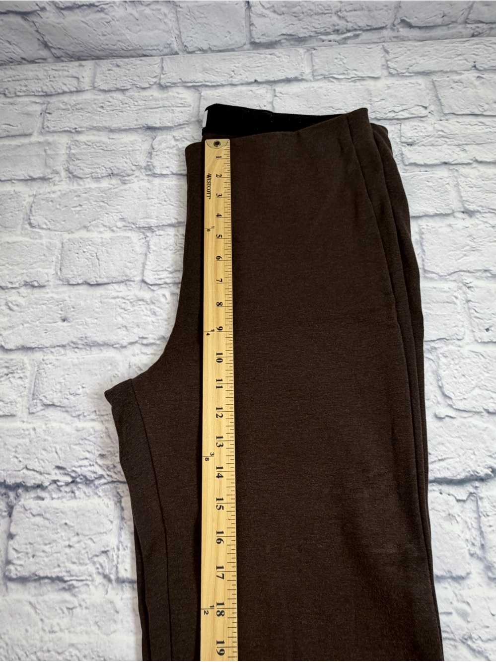 Time and Tru Brown Knit Bootcut Pants. Size XL - Picture 5 of 8